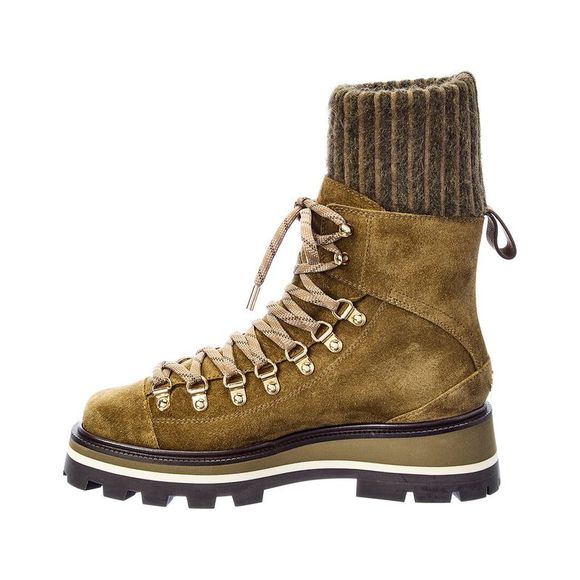 Jimmy Choo Chike Suede Bootie, Green - Picture 2 of 5